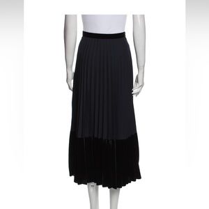 Sandro Navy Midi Skirt